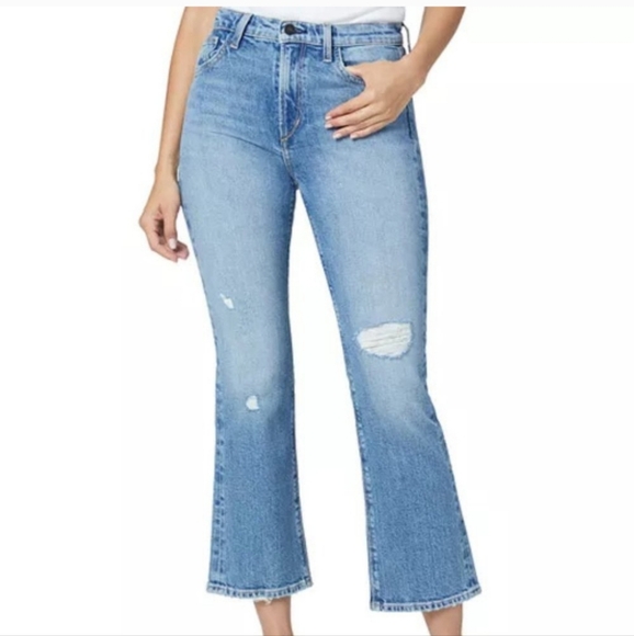Joe's Jeans Denim - Joe's The Callie High Rise Cropped Boot Distressed Jeans NWT